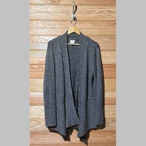 St. John's Bay Charcoal Open Front Cardigan